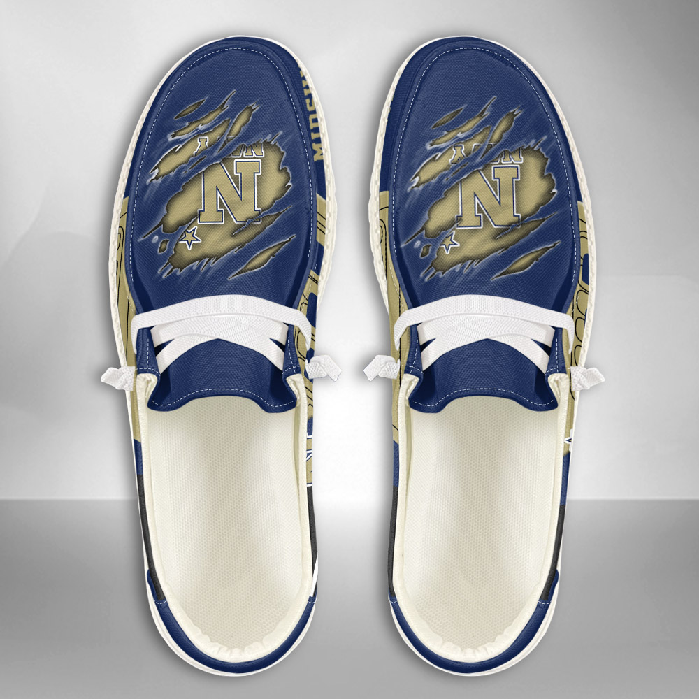 Navy Midshipmen personalisierte H-D-Sportschuhe – individuelles Namensdesign