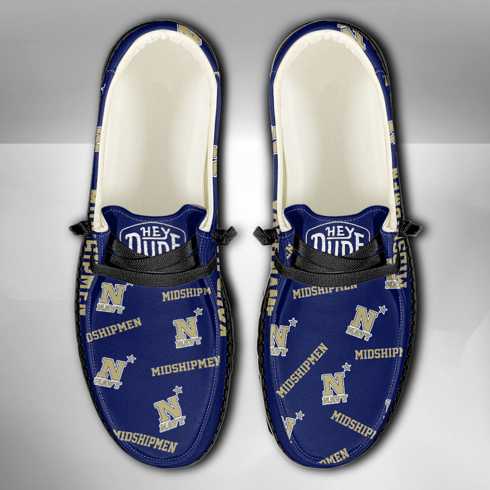 Navy Midshipmen personalisierte H-D-Sportschuhe – individuelles Namensdesign