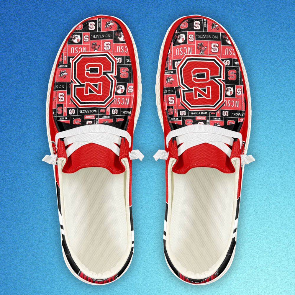 NC State Wolfpack personalisierte H-D-Sportschuhe – individuelles Namensdesign