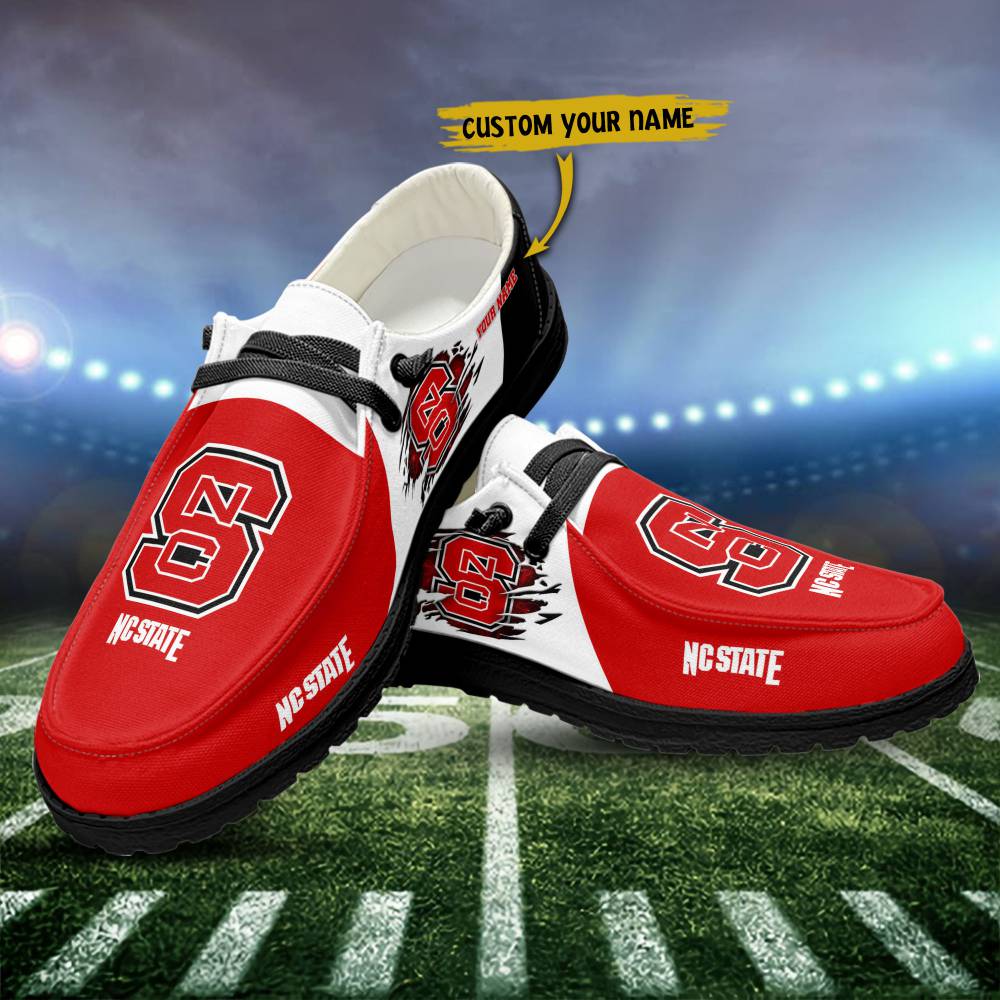 NC State Wolfpack personalisierte H-D-Sportschuhe – individuelles Namensdesign