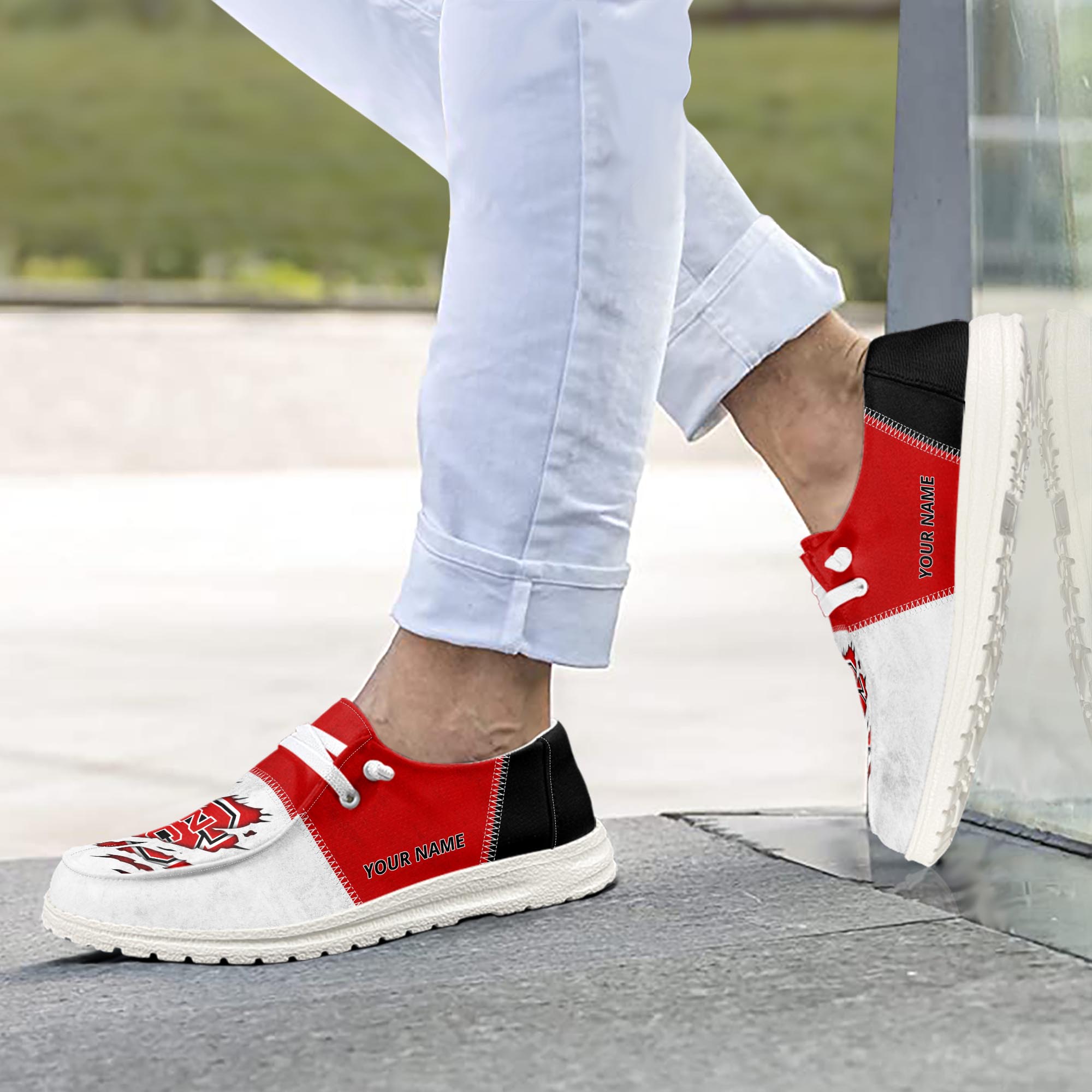 NC State Wolfpack personalisierte H-D-Sportschuhe – individuelles Namensdesign