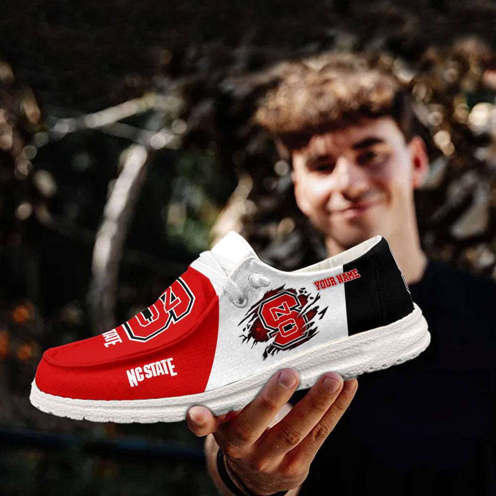 NC State Wolfpack personalisierte H-D-Sportschuhe – individuelles Namensdesign