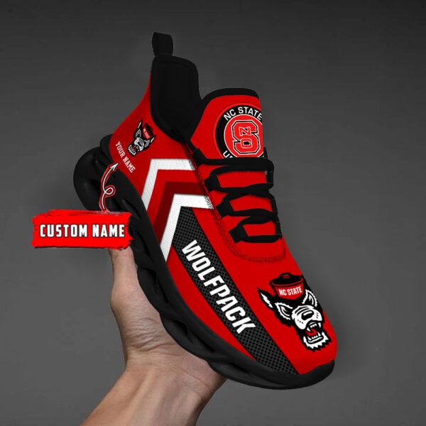 NC State Wolfpack Personalisierter benutzerdefinierter Name MAX SHOES DS003