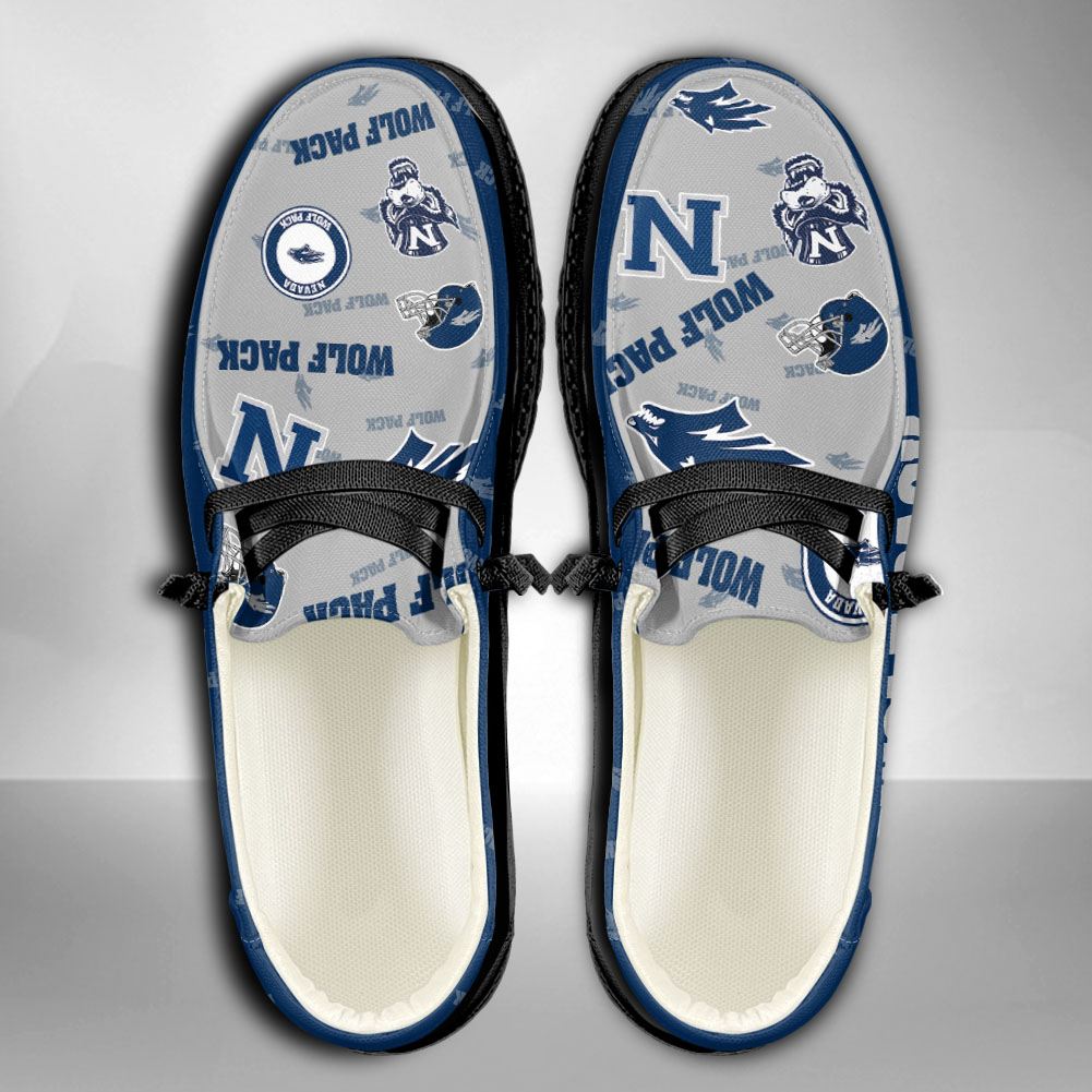 Nevada Wolf Pack personalisierte H-D Sportschuhe – individuelles Namensdesign