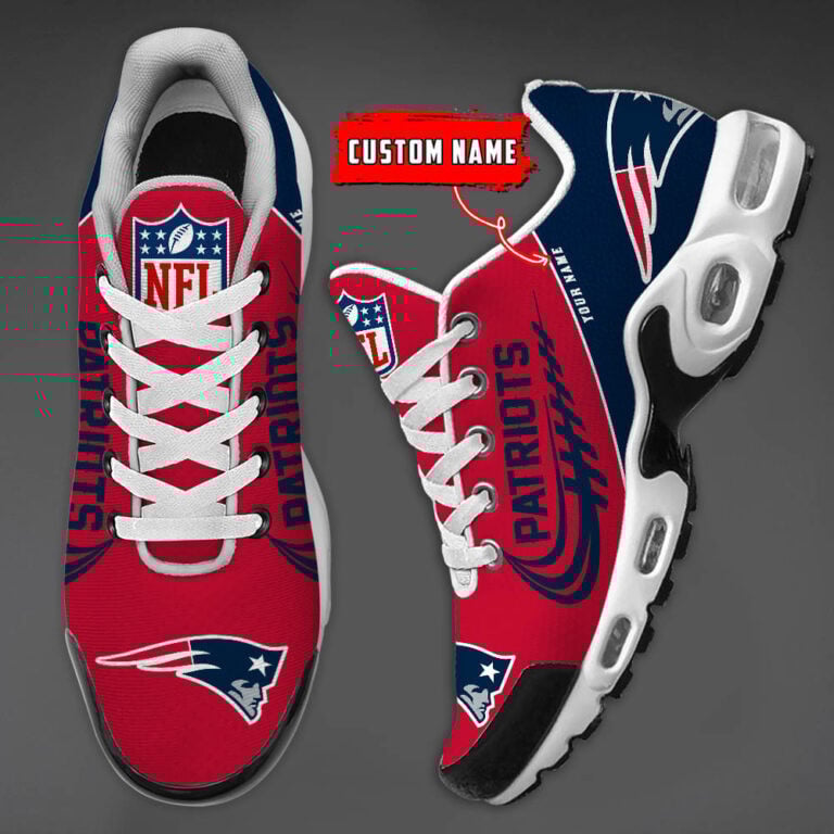 New England Patriots individueller Name-TN-Schuhe und Baseball-Jersey-Shirt, perfektes Geschenk-DS001