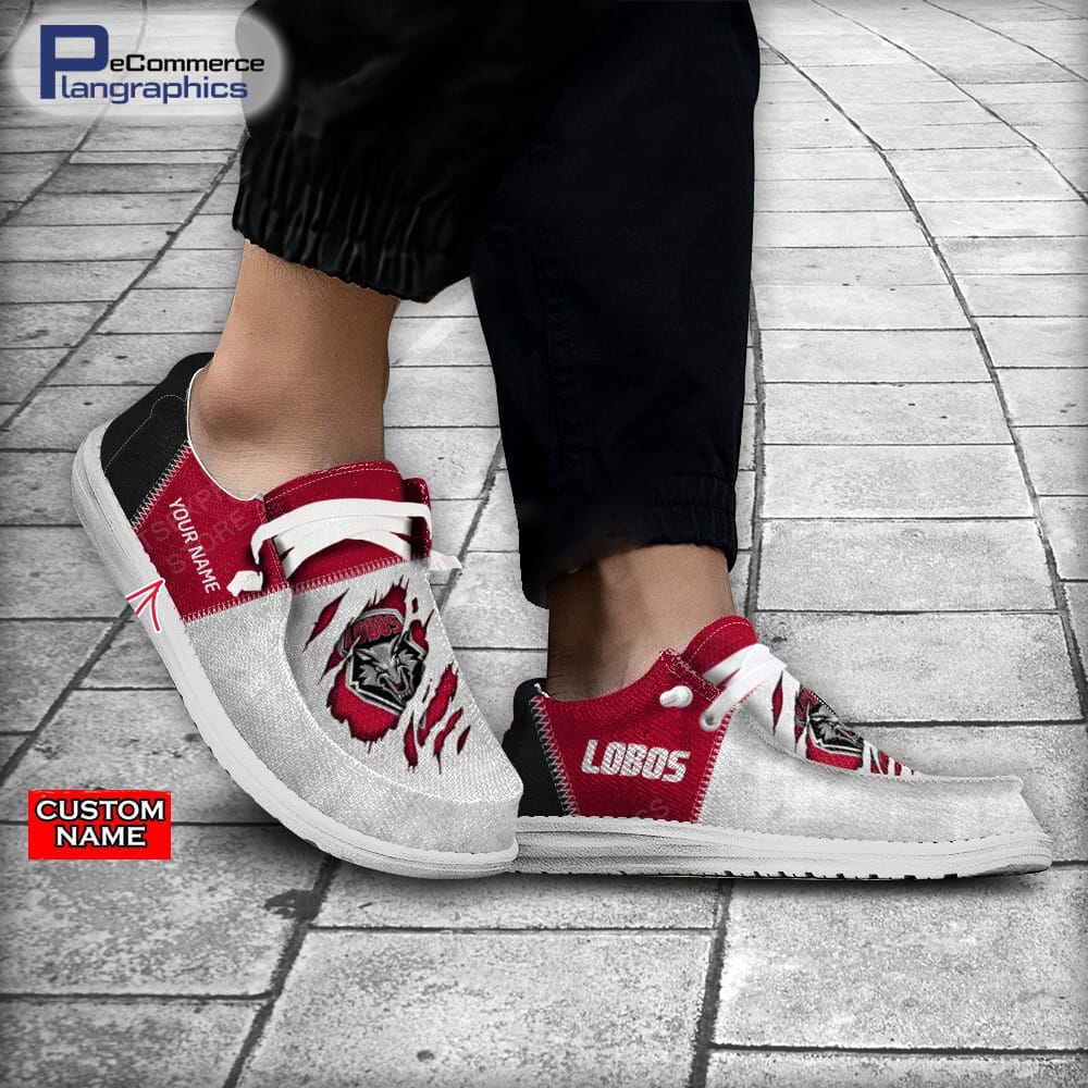New Mexico Lobos Custom Name H-D Schuhe