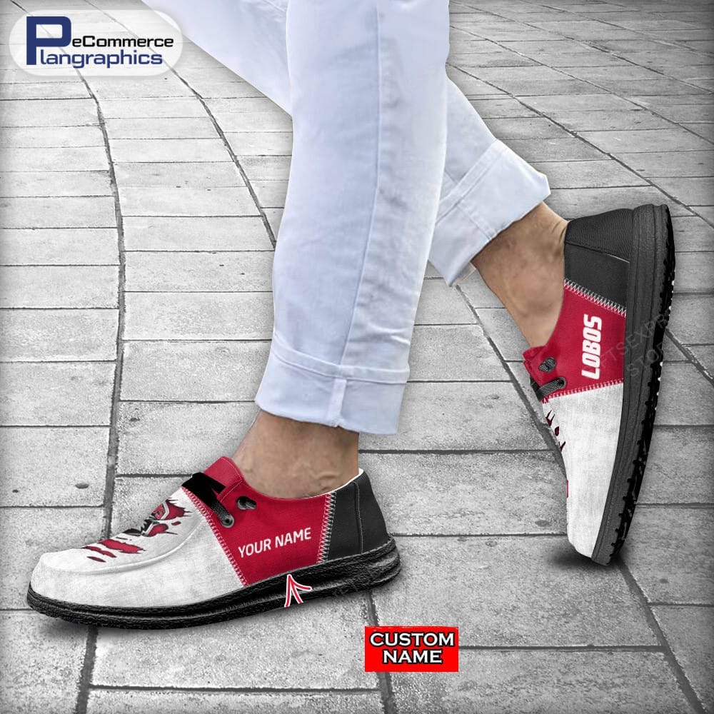 New Mexico Lobos Custom Name H-D Schuhe