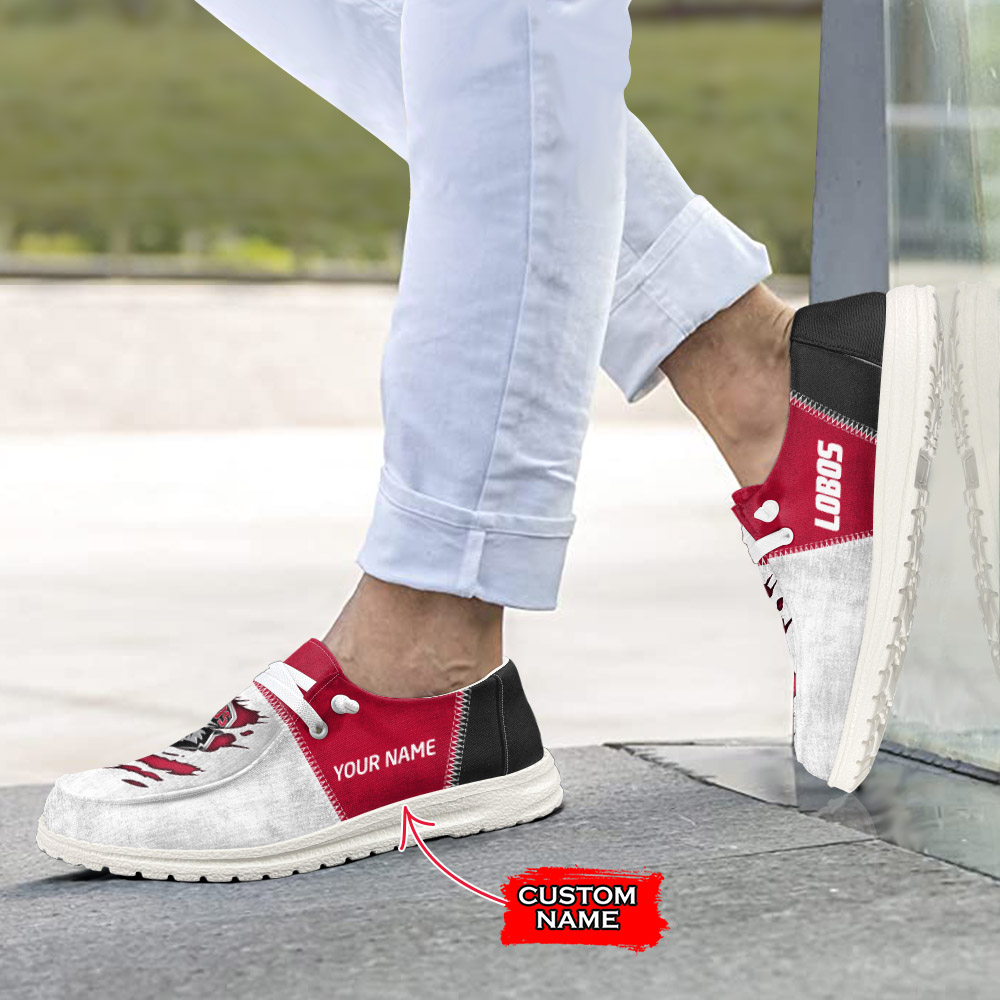 New Mexico Lobos personalisierte H-D-Sportschuhe – individuelles Namensdesign