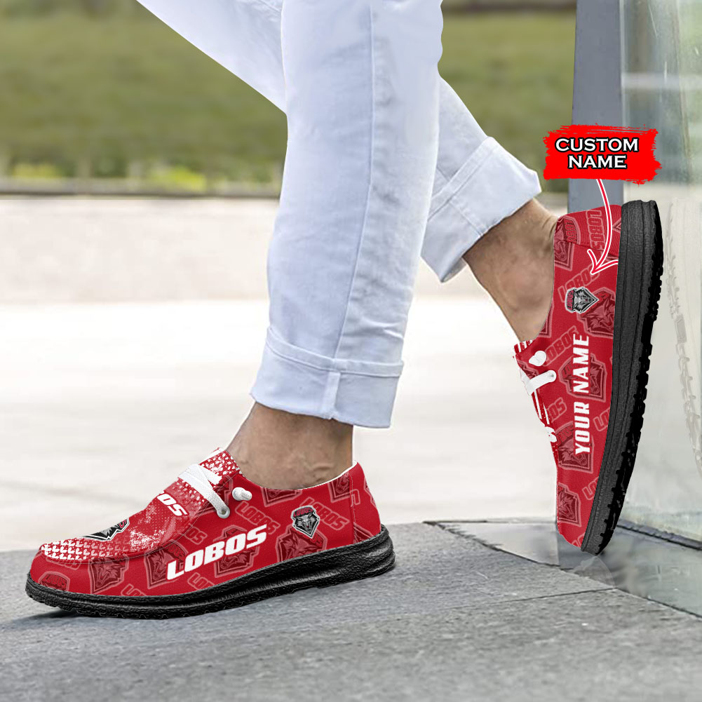 New Mexico Lobos personalisierte H-D-Sportschuhe – individuelles Namensdesign