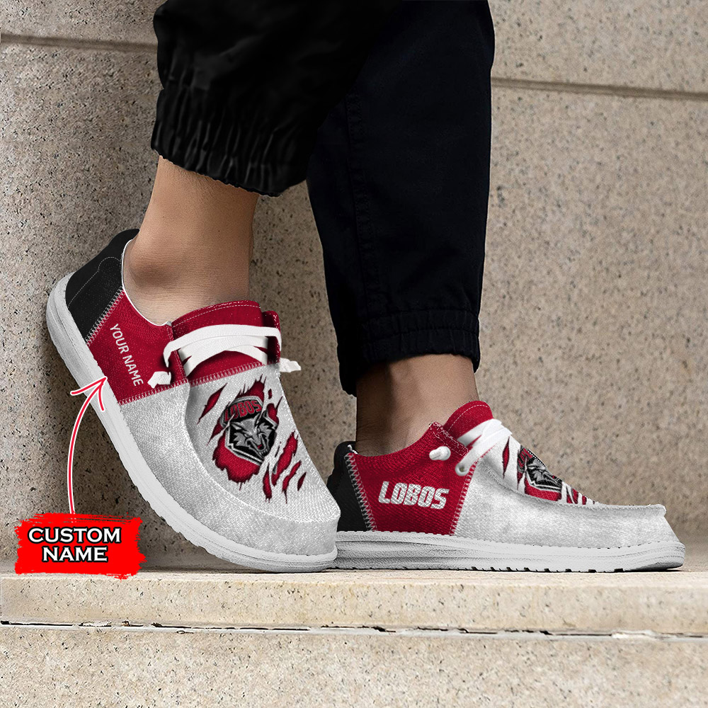 New Mexico Lobos personalisierte H-D-Sportschuhe – individuelles Namensdesign