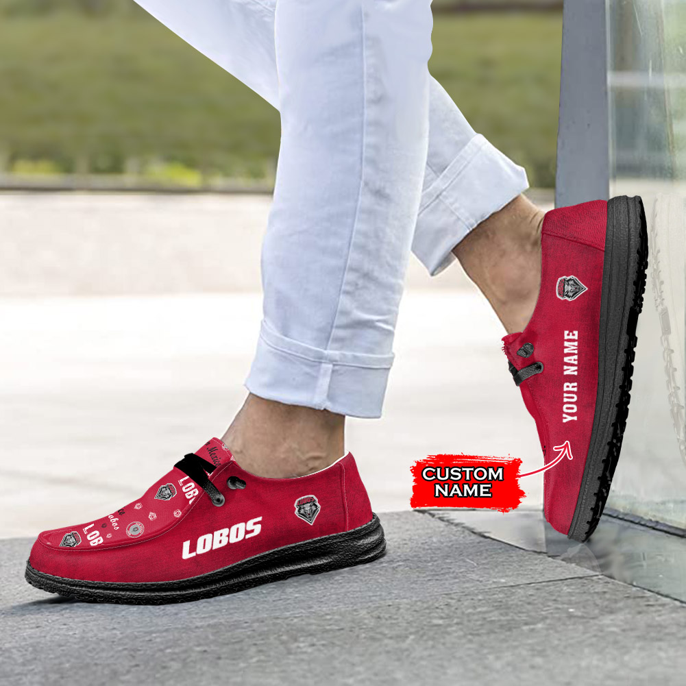New Mexico Lobos personalisierte H-D-Sportschuhe – individuelles Namensdesign