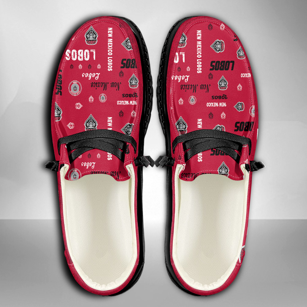 New Mexico Lobos personalisierte H-D-Sportschuhe – individuelles Namensdesign