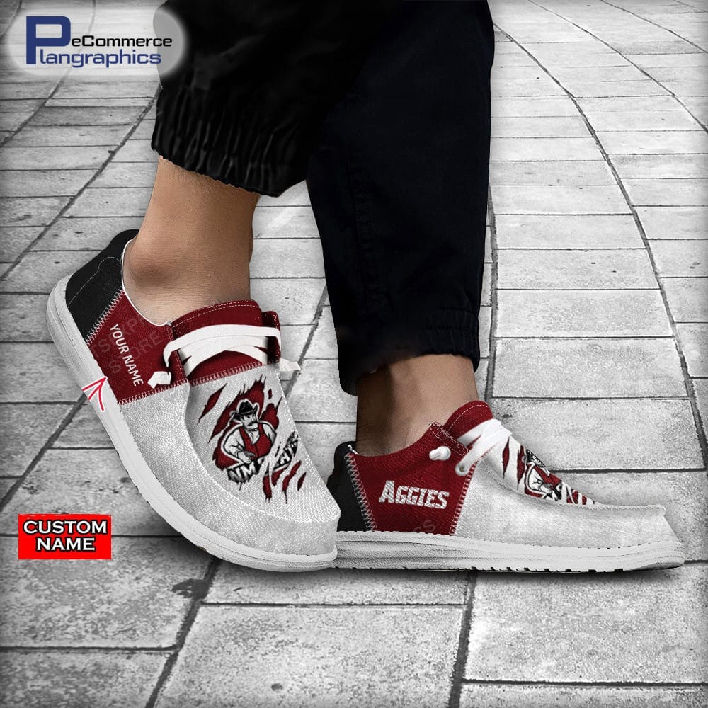 New Mexico State Aggies Custom Name H-D Schuhe