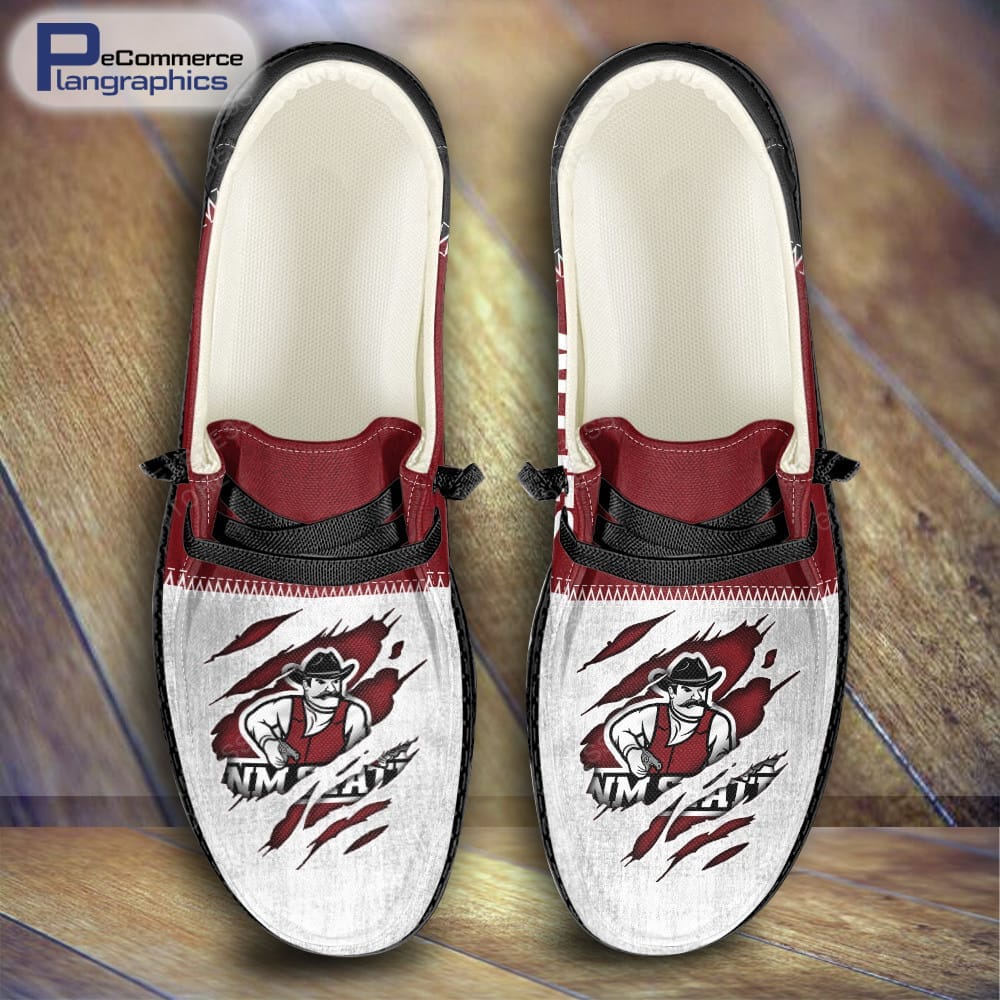 New Mexico State Aggies Custom Name H-D Schuhe