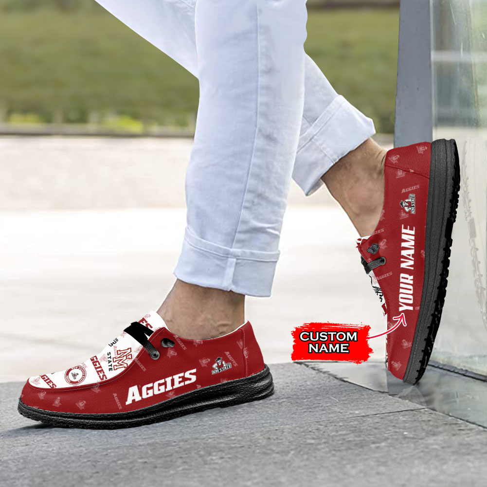 New Mexico State Aggies H-D Shoes Wally Herren-Schnürhalbschuhe für Damen und Herren