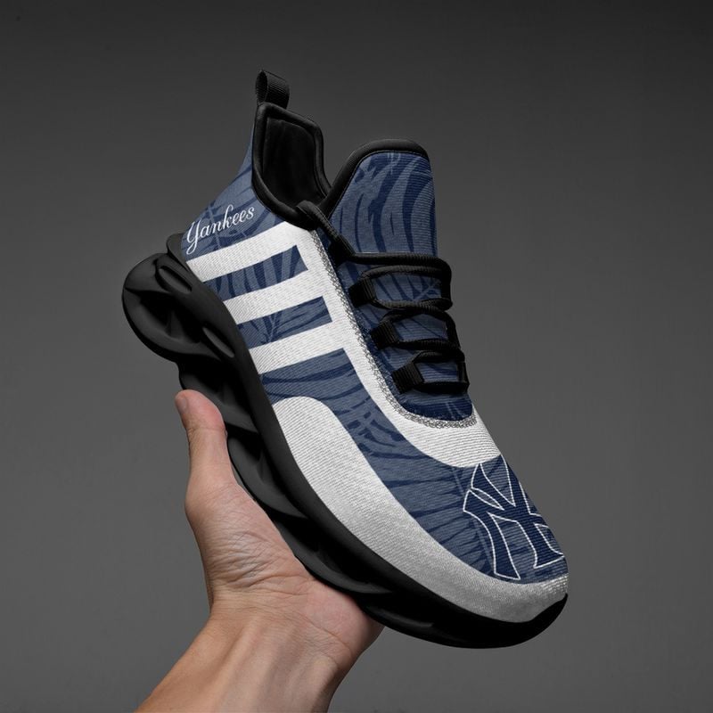 New York Yankees Blatt- und Streifenmuster MAX SHOES für Herren und Damen NLA61251