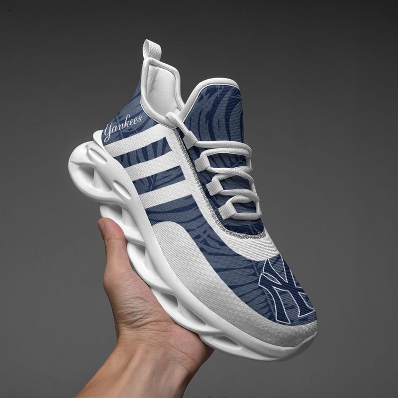 New York Yankees Blatt- und Streifenmuster MAX SHOES für Herren und Damen NLA61251