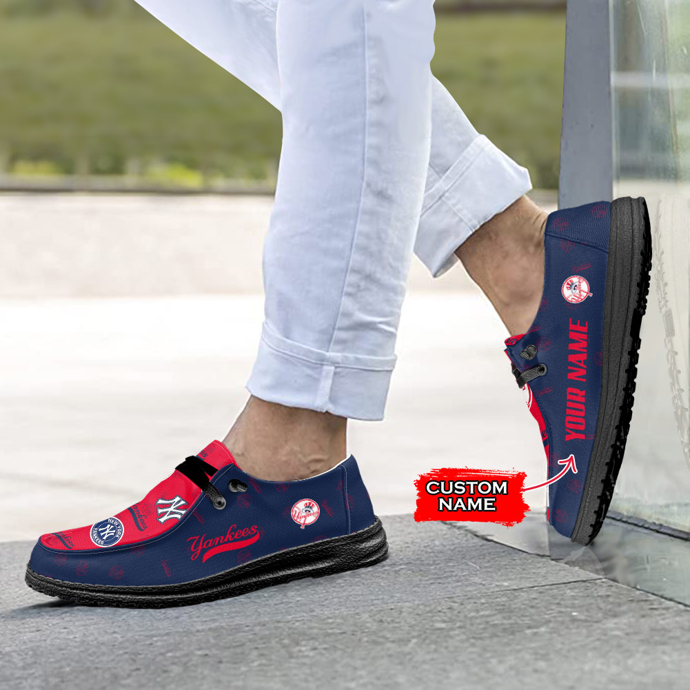 New York Yankees personalisierte H-D-Sportschuhe – individuelles Namensdesign