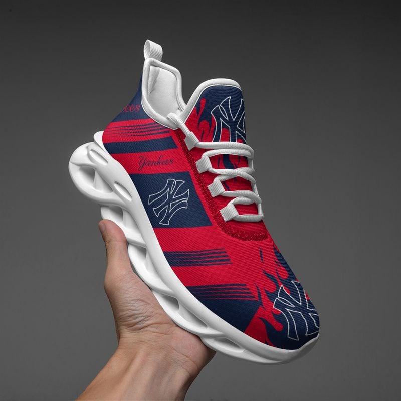 New York Yankees Streifen- und Feuermuster MAX SHOES NEW019651