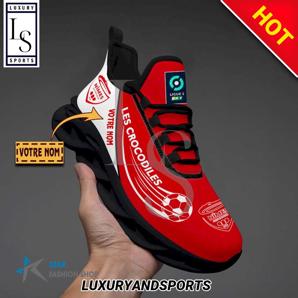 Nimes Olympique Ligue 2 Benutzerdefinierter Name MAX SHOES