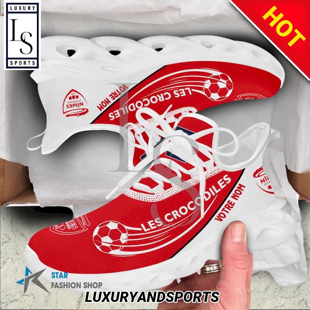 Nimes Olympique Ligue 2 Benutzerdefinierter Name MAX SHOES