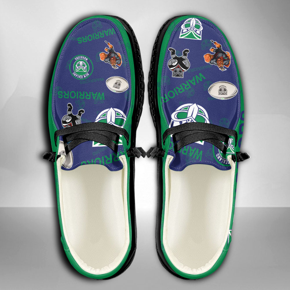 NRL New Zealand Warriors personalisierte H-D-Sportschuhe – individuelles Namensdesign