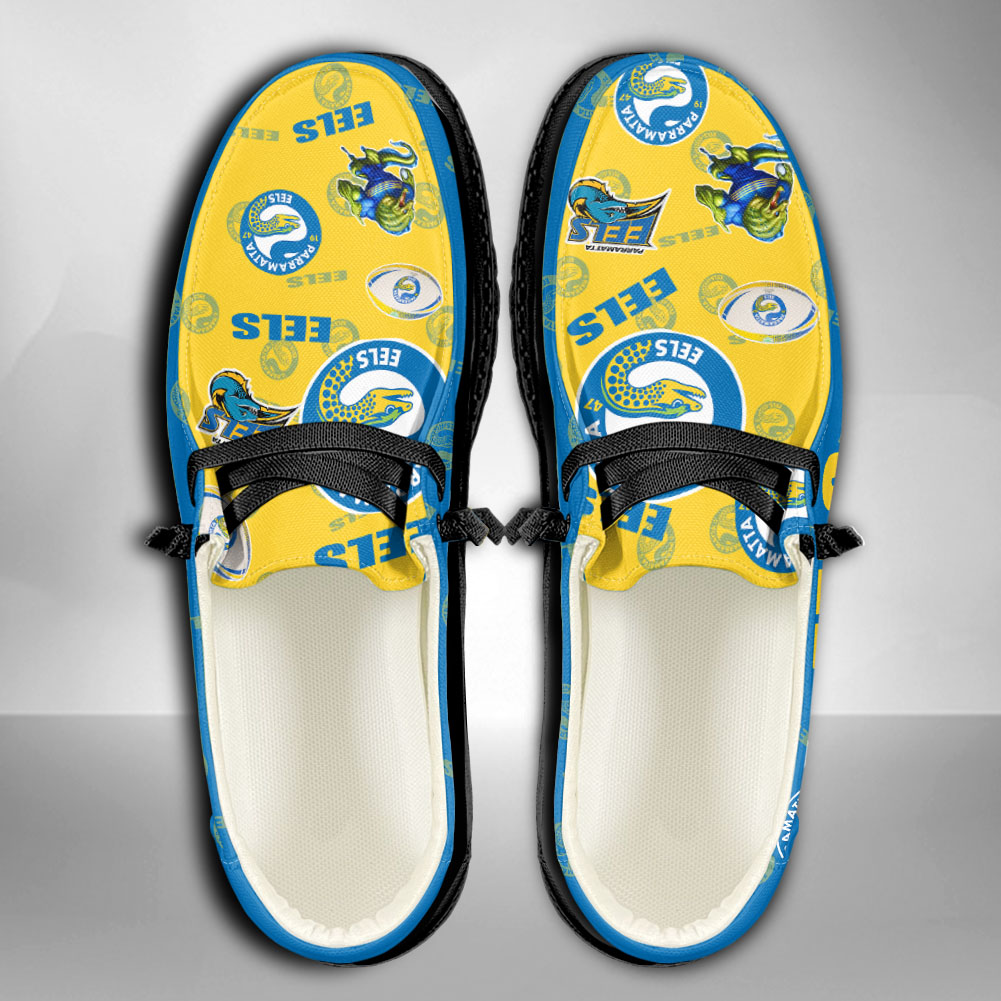 NRL Parramatta Eels H-D Shoes Wally Herren-Slipper zum Schnüren für Männer und Frauen