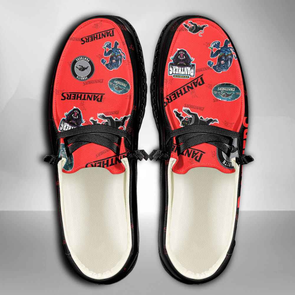 NRL Penrith Panthers personalisierte H-D-Sportschuhe – individuelles Namensdesign