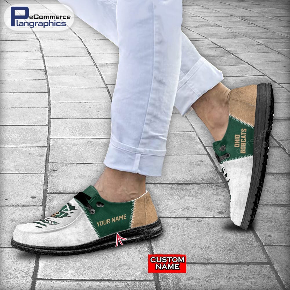 Ohio Bobcats Custom Name H-D Schuhe
