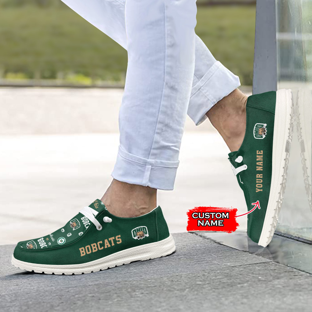 Ohio Bobcats personalisierte H-D-Sportschuhe – individuelles Namensdesign