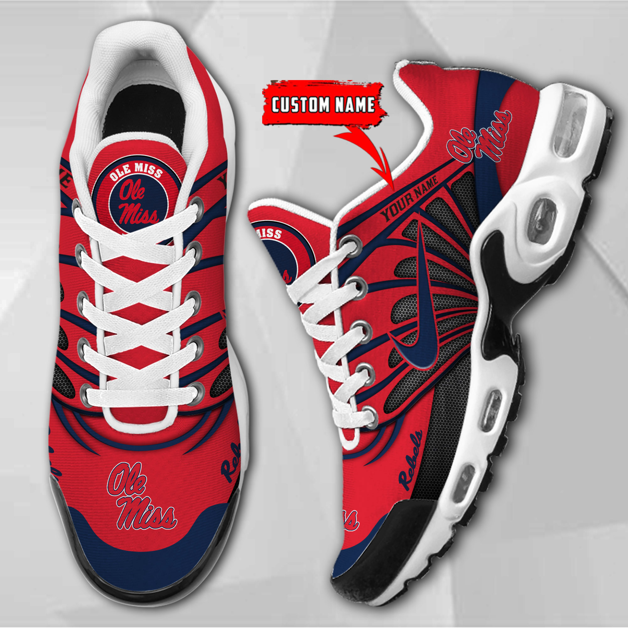 Ole Miss Rebels TN Schuhe Sneakers für Männer und Frauen