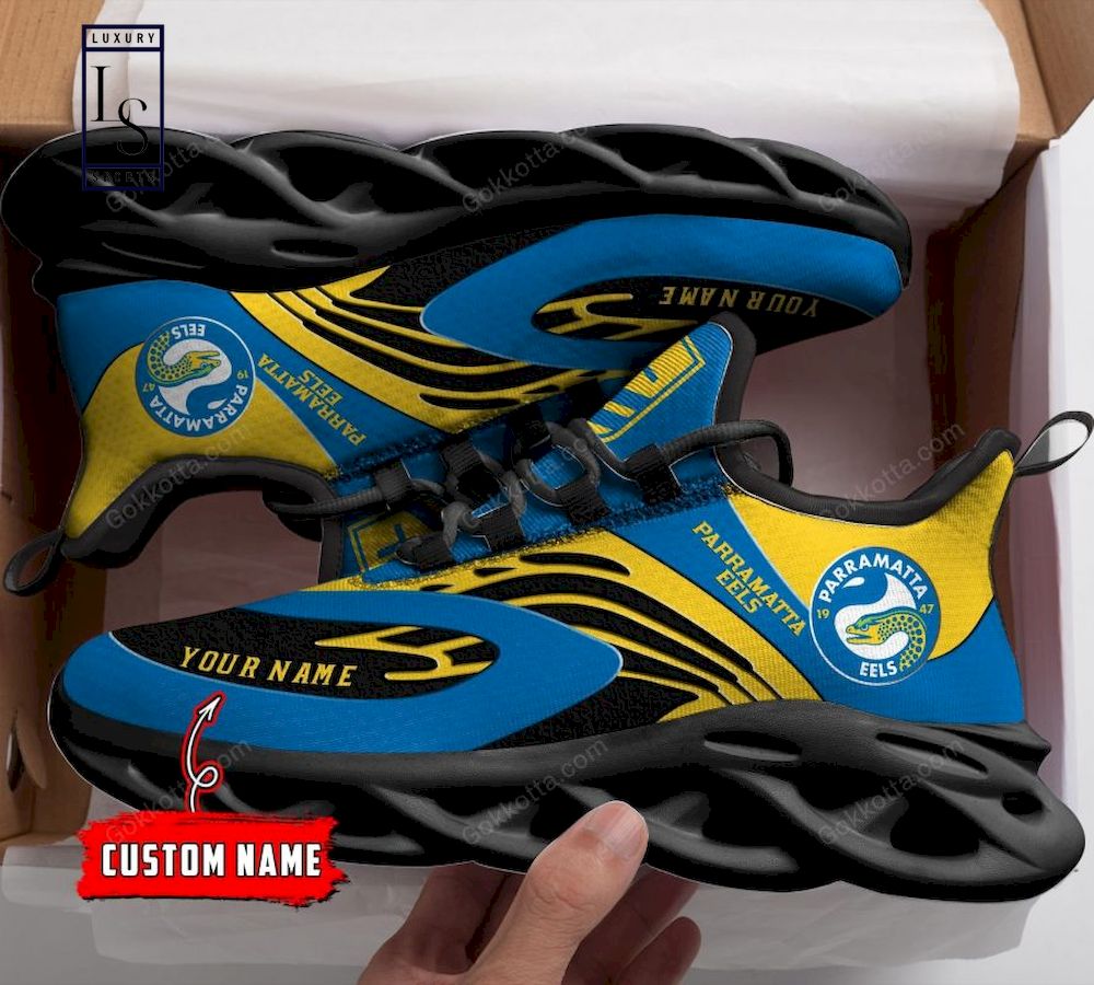 Parramatta Eels NRL personalisierte Max-Schuhe