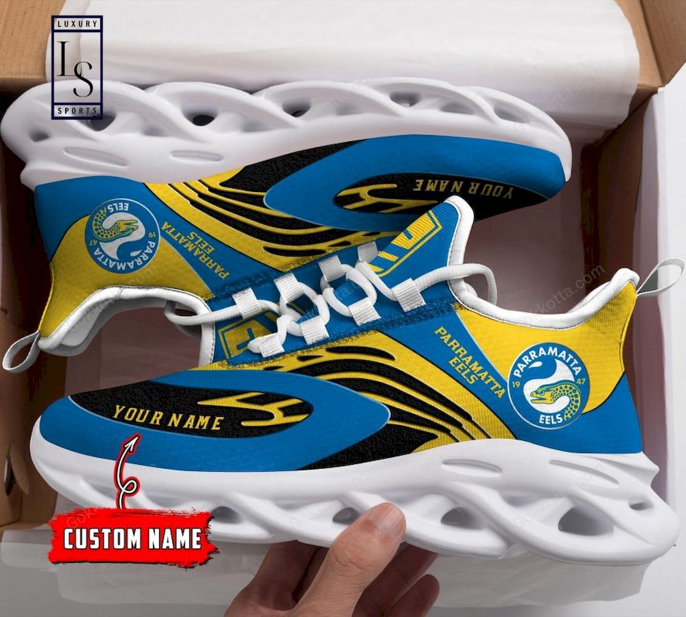 Parramatta Eels NRL personalisierte Max-Schuhe