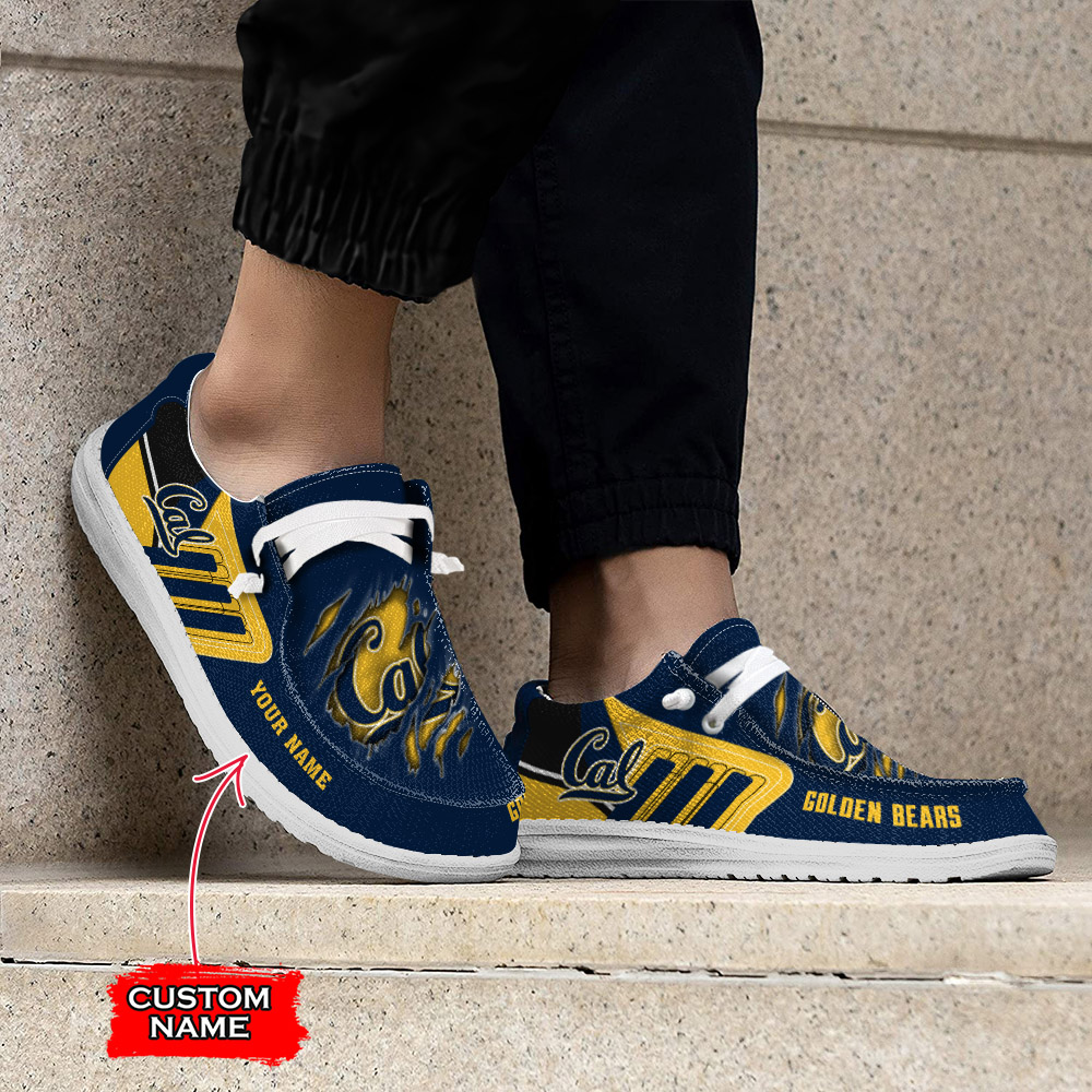 Personalisierte H-D-Sportschuhe der California Golden Bears – individuelles Namensdesign