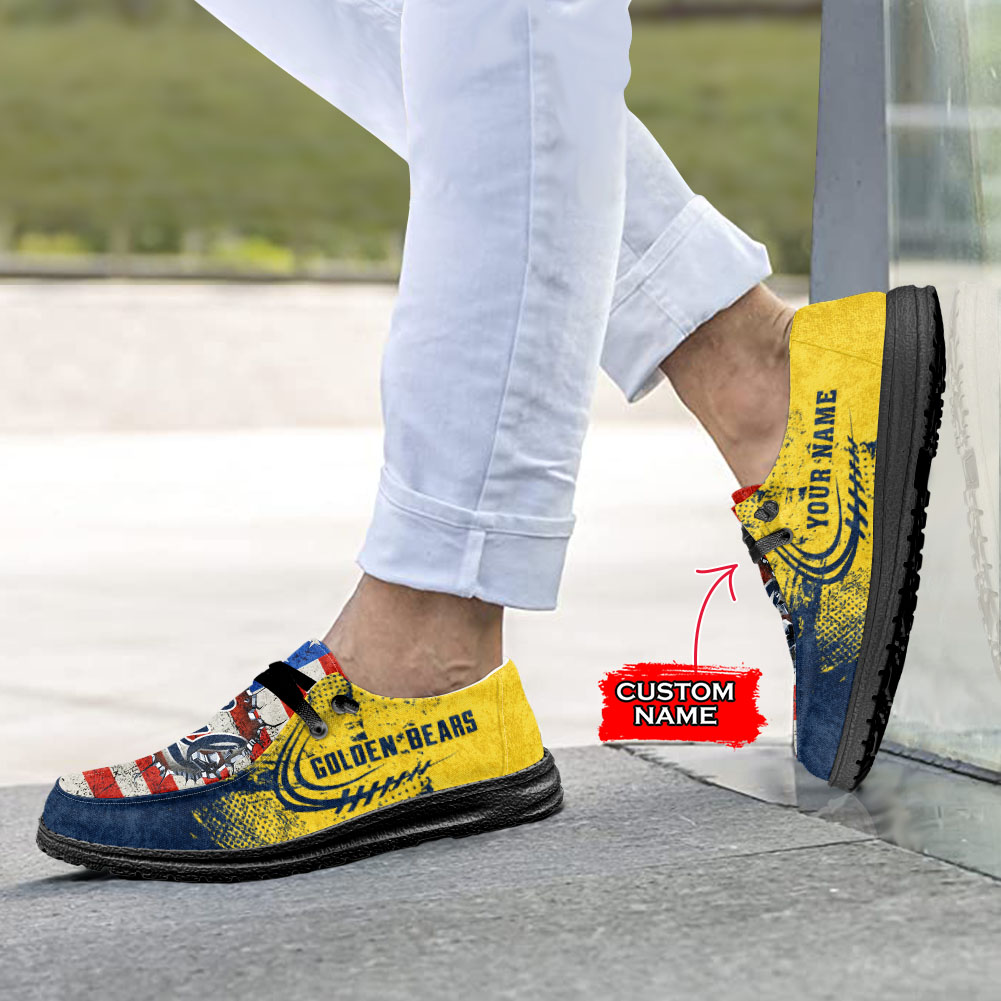 Personalisierte H-D-Sportschuhe der California Golden Bears – individuelles Namensdesign