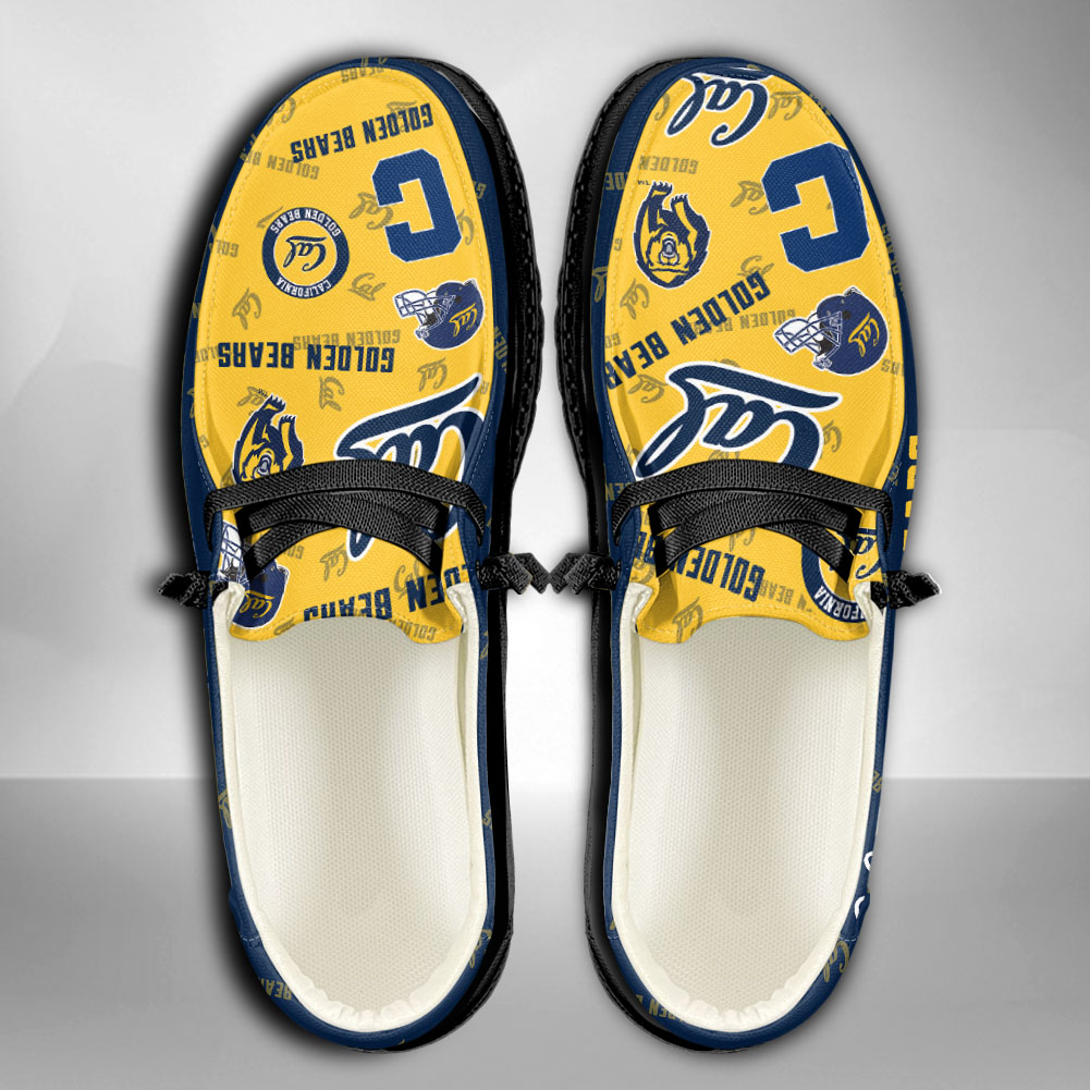 Personalisierte H-D-Sportschuhe der California Golden Bears – individuelles Namensdesign