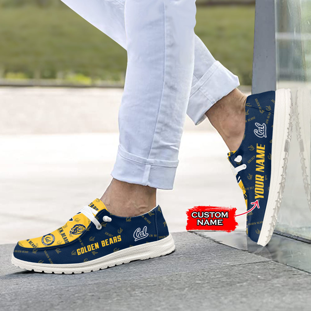 Personalisierte H-D-Sportschuhe der California Golden Bears – individuelles Namensdesign
