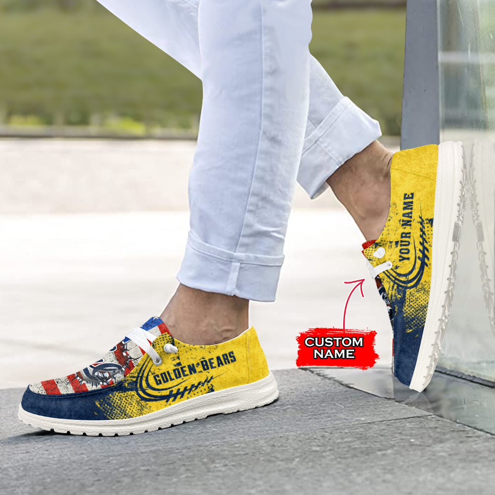 Personalisierte H-D-Sportschuhe der California Golden Bears – individuelles Namensdesign