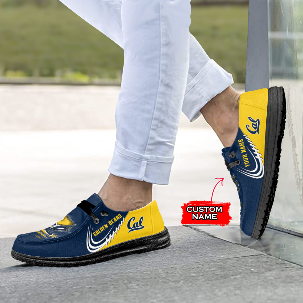 Personalisierte H-D-Sportschuhe der California Golden Bears – individuelles Namensdesign