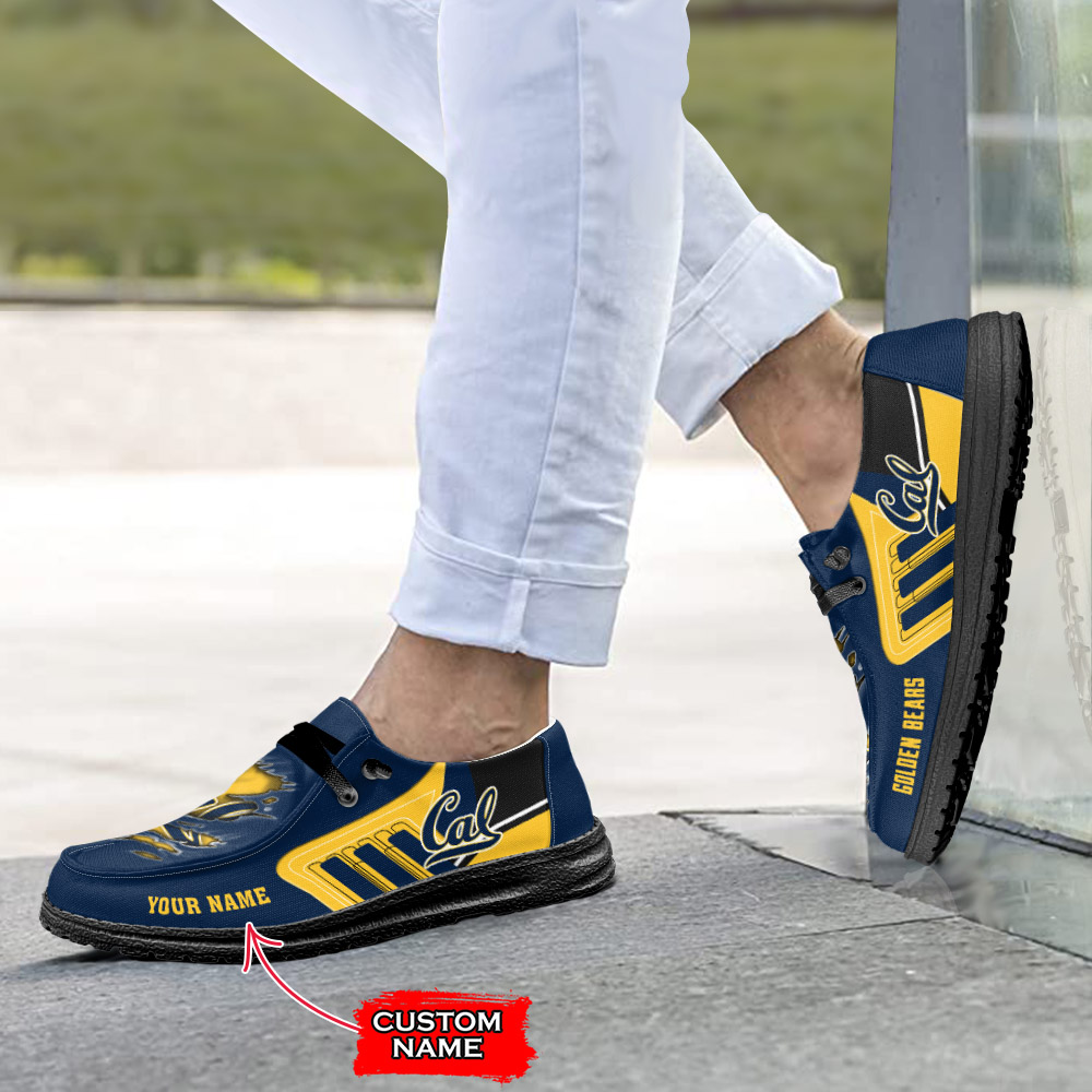 Personalisierte H-D-Sportschuhe der California Golden Bears – individuelles Namensdesign