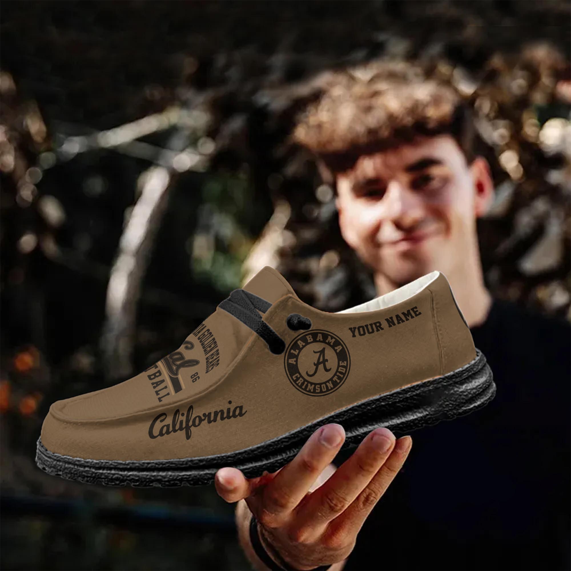 Personalisierte H-D-Sportschuhe der California Golden Bears – individuelles Namensdesign