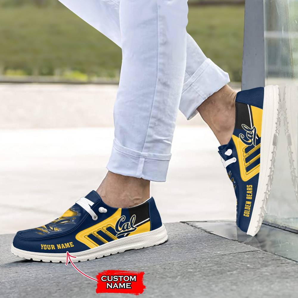 Personalisierte H-D-Sportschuhe der California Golden Bears – individuelles Namensdesign