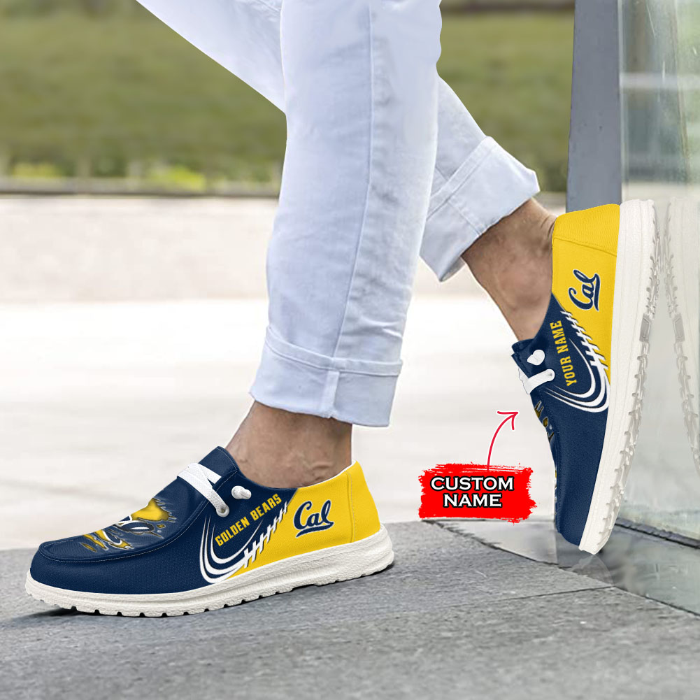 Personalisierte H-D-Sportschuhe der California Golden Bears – individuelles Namensdesign