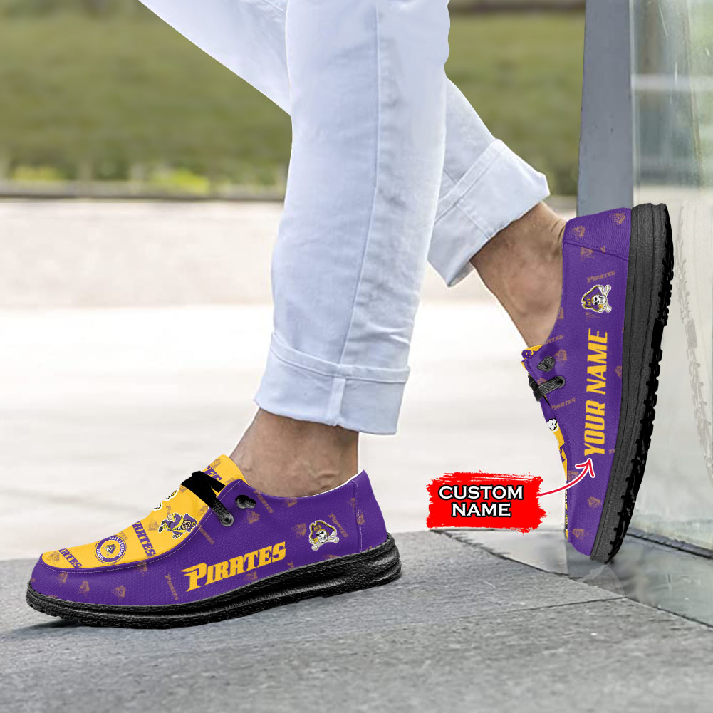 Personalisierte H-D-Sportschuhe der East Carolina Pirates – individuelles Namensdesign