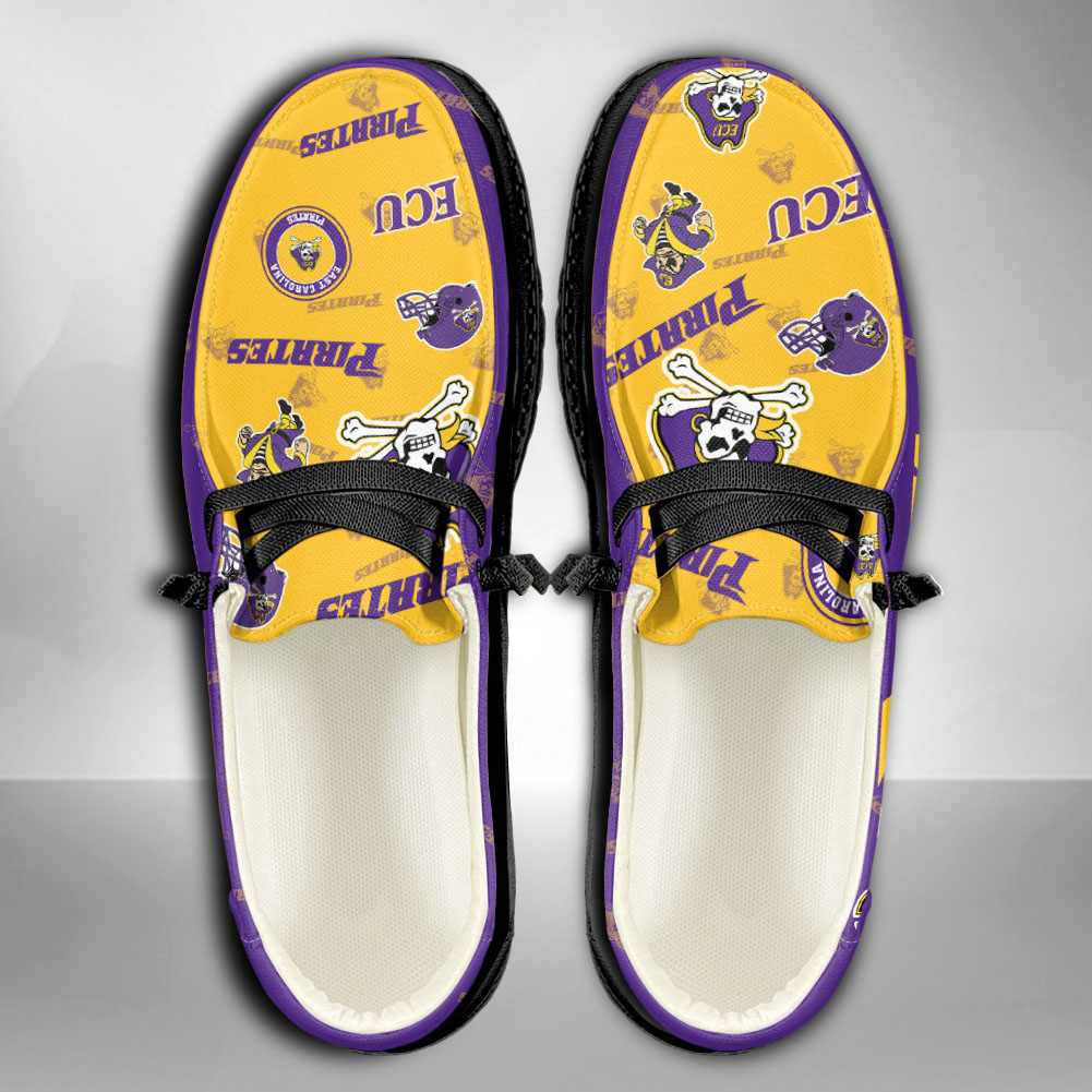 Personalisierte H-D-Sportschuhe der East Carolina Pirates – individuelles Namensdesign