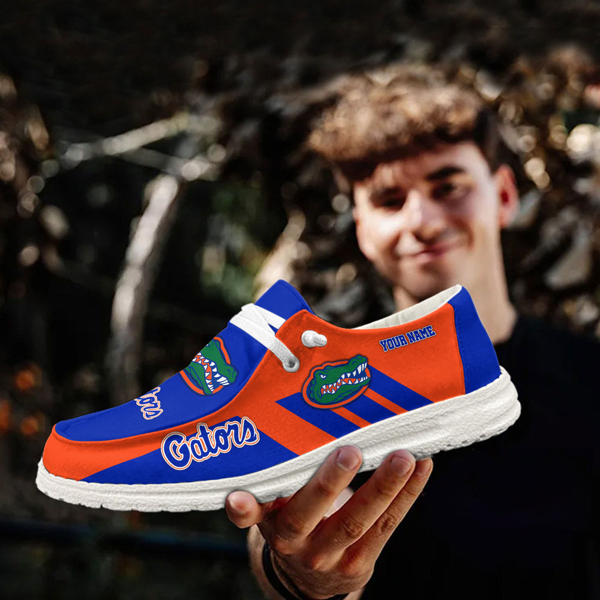 Personalisierte H-D-Sportschuhe der Florida Gators – individuelles Namensdesign