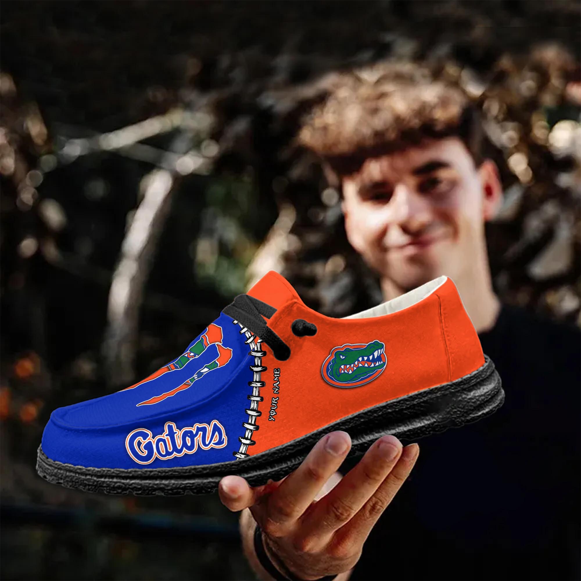 Personalisierte H-D-Sportschuhe der Florida Gators – individuelles Namensdesign