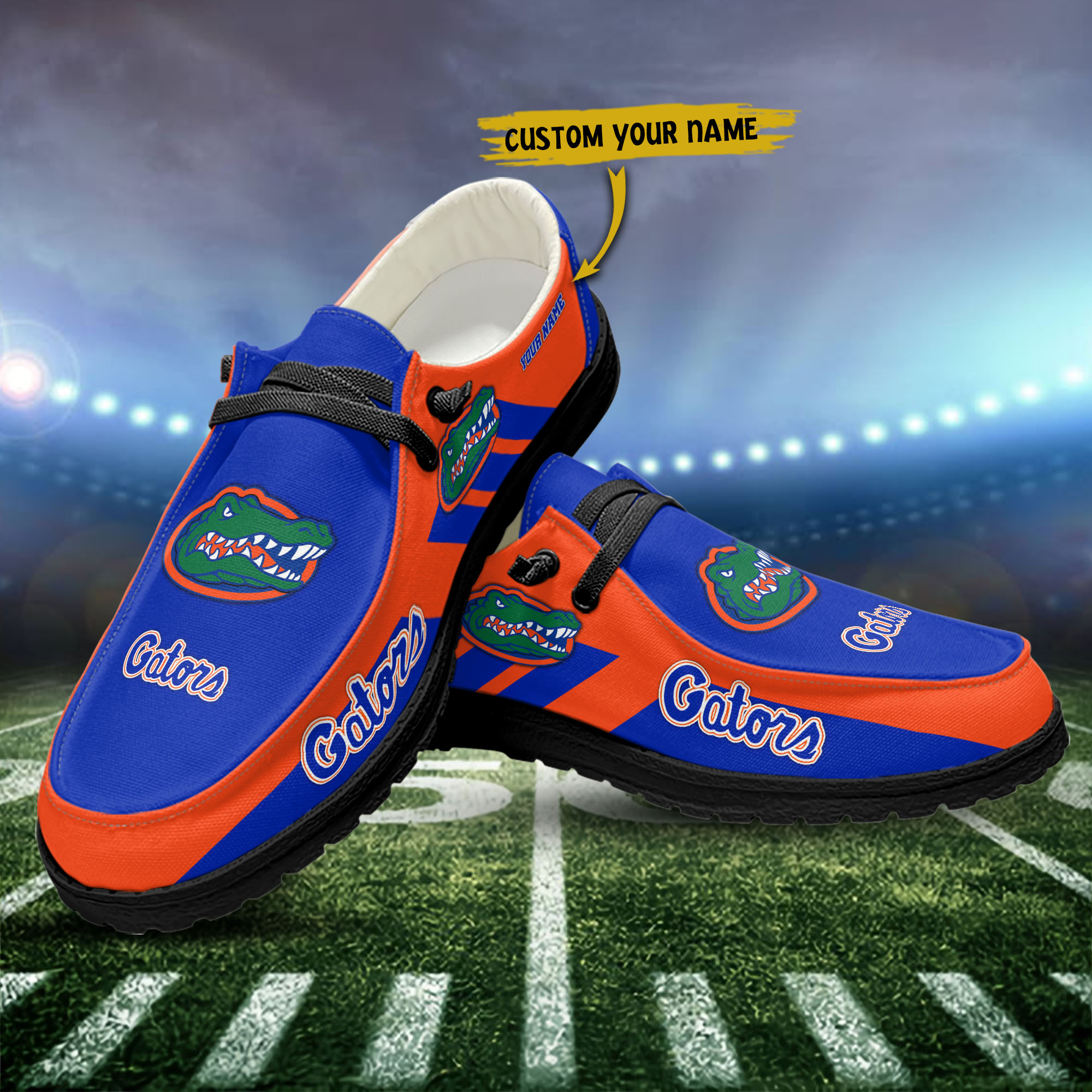 Personalisierte H-D-Sportschuhe der Florida Gators – individuelles Namensdesign
