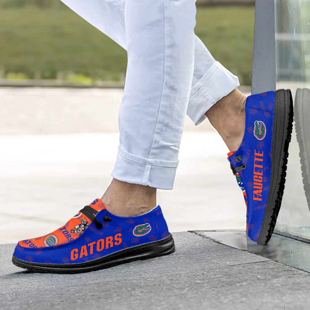 Personalisierte H-D-Sportschuhe der Florida Gators – individuelles Namensdesign