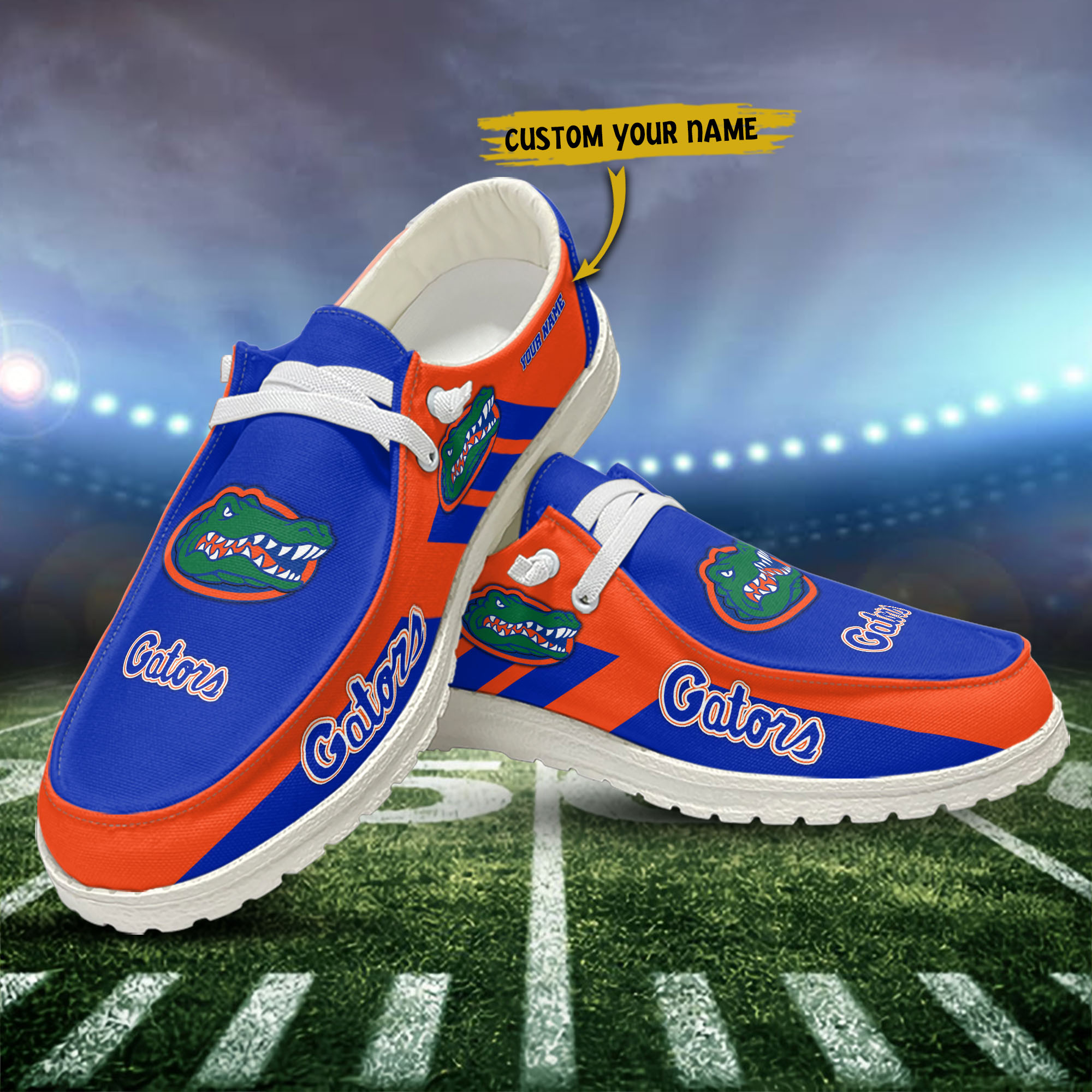 Personalisierte H-D-Sportschuhe der Florida Gators – individuelles Namensdesign